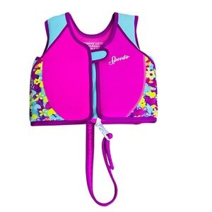 Speedo Kids Swim Vest - Pink and Aqua